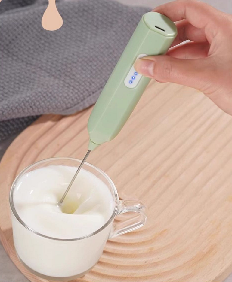 Growell Milk Frother Handheld with 3 Speeds, Drink Mixer Coffee Frother For Latte/Cappuccino/Hot Chocolate