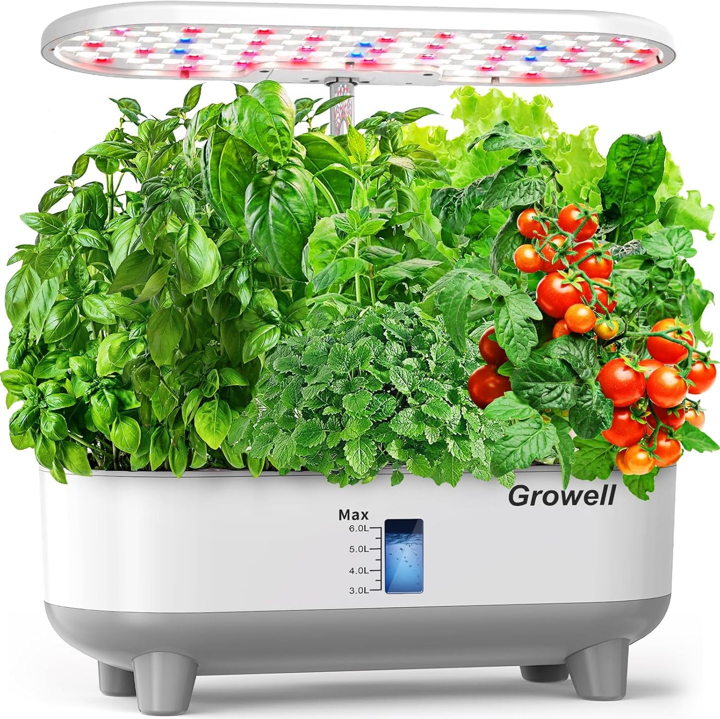Hydroponics Growing System Kit, 16 Pods Indoor Garden with 28W Full Spectrum LED Grow Light