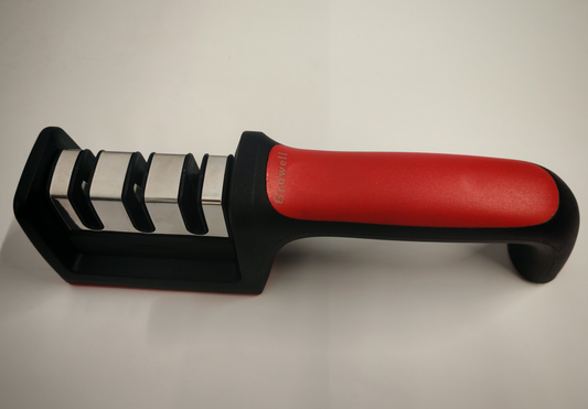 3-Stage Knife Sharpener for Kitchen Knives, Precision Sharpening Rod with Coarse, Medium, Fine & Honing Stages