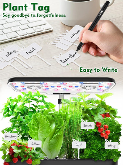 Seed Pod Kit for Aerogarden, 182 Pcs Grow Anything Kit for Hydroponics Growing System, Hydroponics Supplies with 60 Grow Sponges, 30 Grow Baskets, Plant Food A&B, 30 Grow Domes, 60 Pod Labels